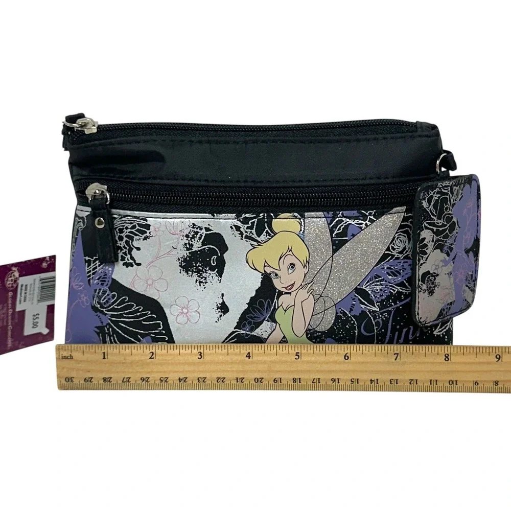 NWT Disney Tinker Bell In Fairy Land Clutch Purse Makeup Bag Pouch‎ Photo Holder